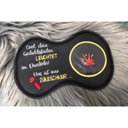 Stickdatei ITh - Mug Rug "Dein Geduldsfaden leuchtet ..."